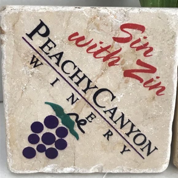 Two Marbled Stone Coasters - ART & STONE - SCREENCRAFT TILEWORKS - Picture 4 of 11